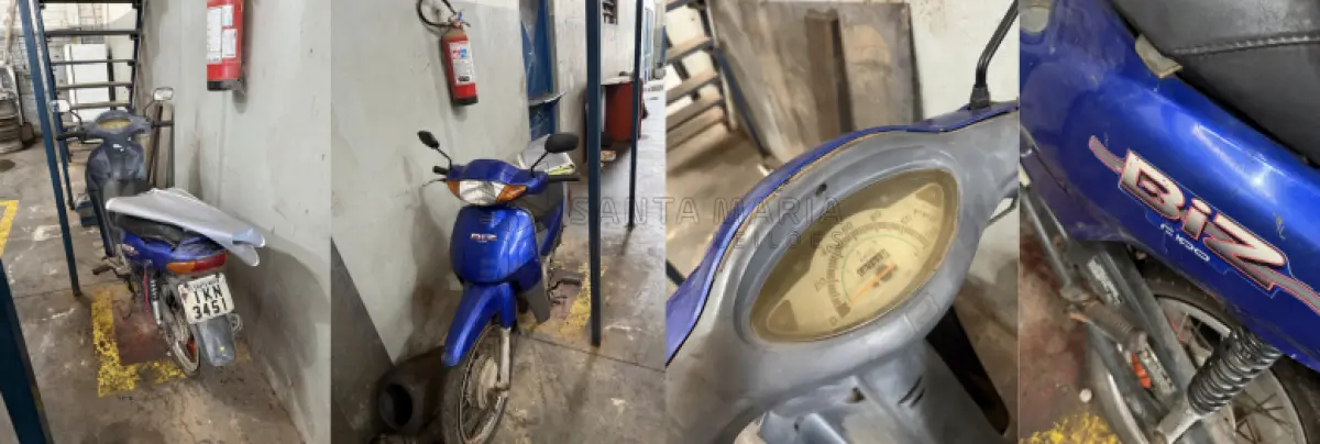 LOTE 019 - Motoneta HONDA/C100 BIZ, ano/modelo 2002/2002, placas IKN3451, RENAVAM 777031167, na cor azul.