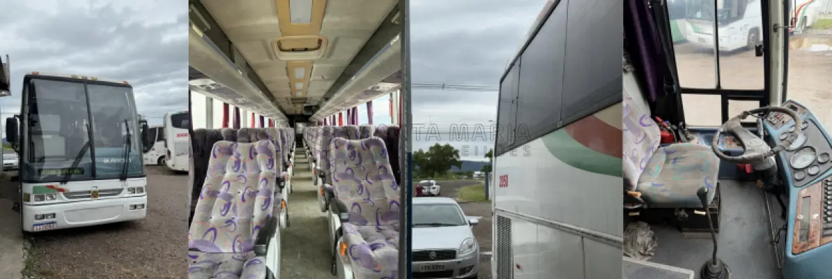 LOTE 016 - Ônibus MBENZ/BUSSCAR VIS BUSS R, ano/modelo 1999/1999, placas IJJ1G53, RENAVAM 731982592, na cor branca, situação: ruim/motor.