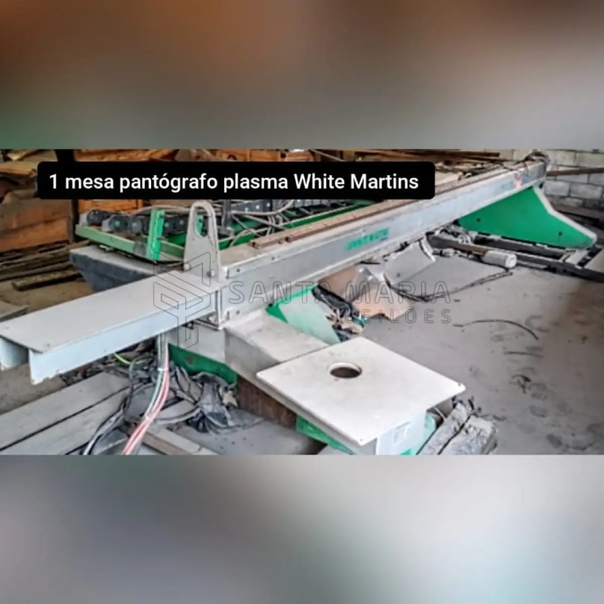 Um Pantógrafo Plasma 3000 HD White Martins. Faltam CNC e tocha.