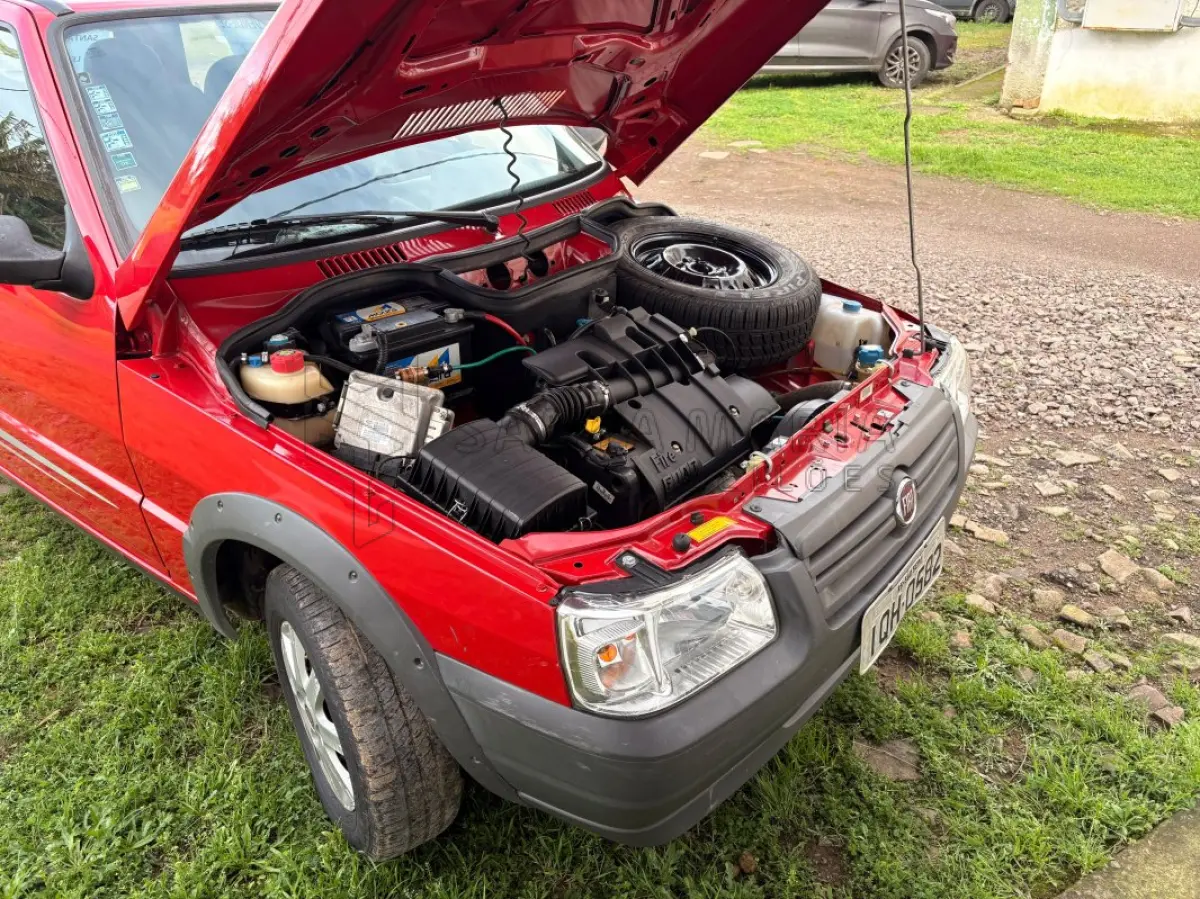 LOTE 001 - FIAT/UNO MILLE WAY ECONOMY, 2009/2010, 2 PORTAS COM 42.850KM.