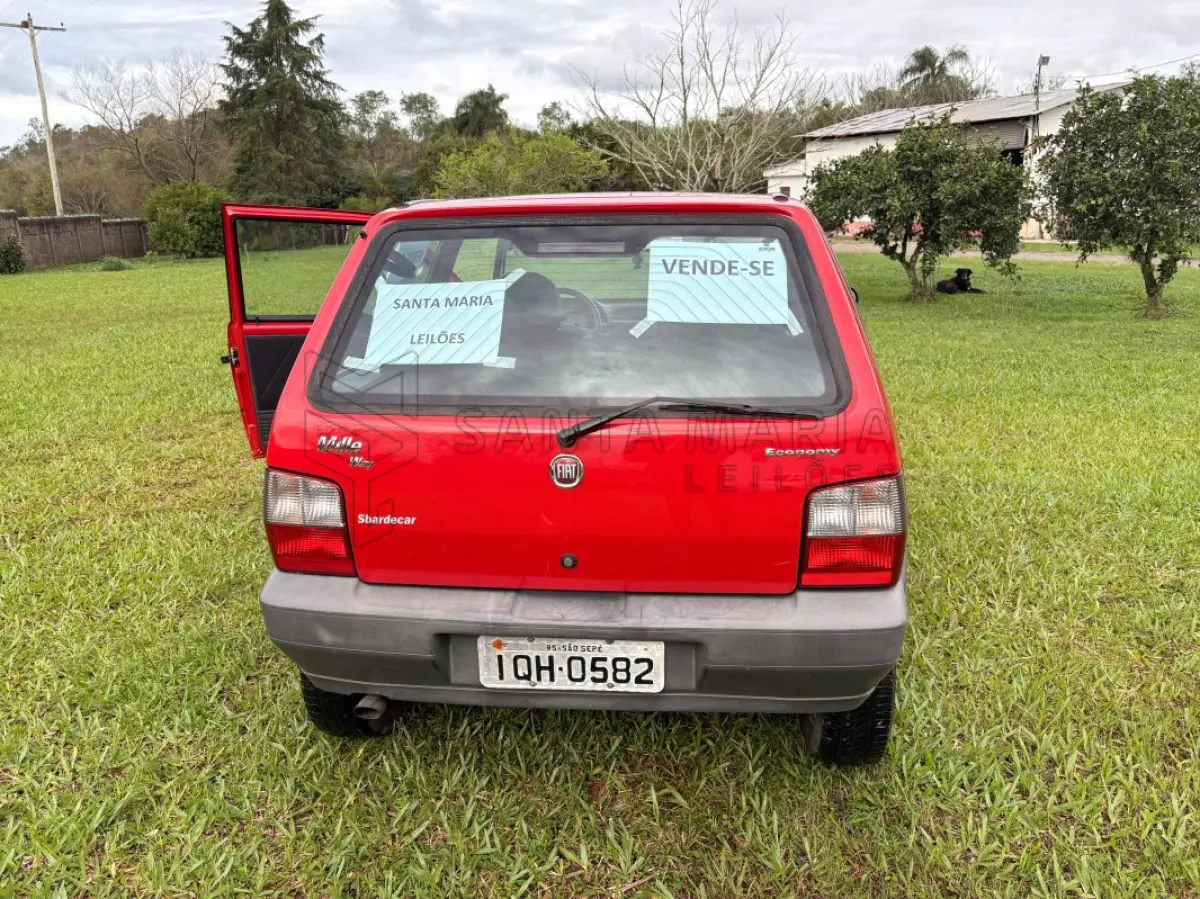LOTE 001 - FIAT/UNO MILLE WAY ECONOMY, 2009/2010, 2 PORTAS COM 42.850KM.