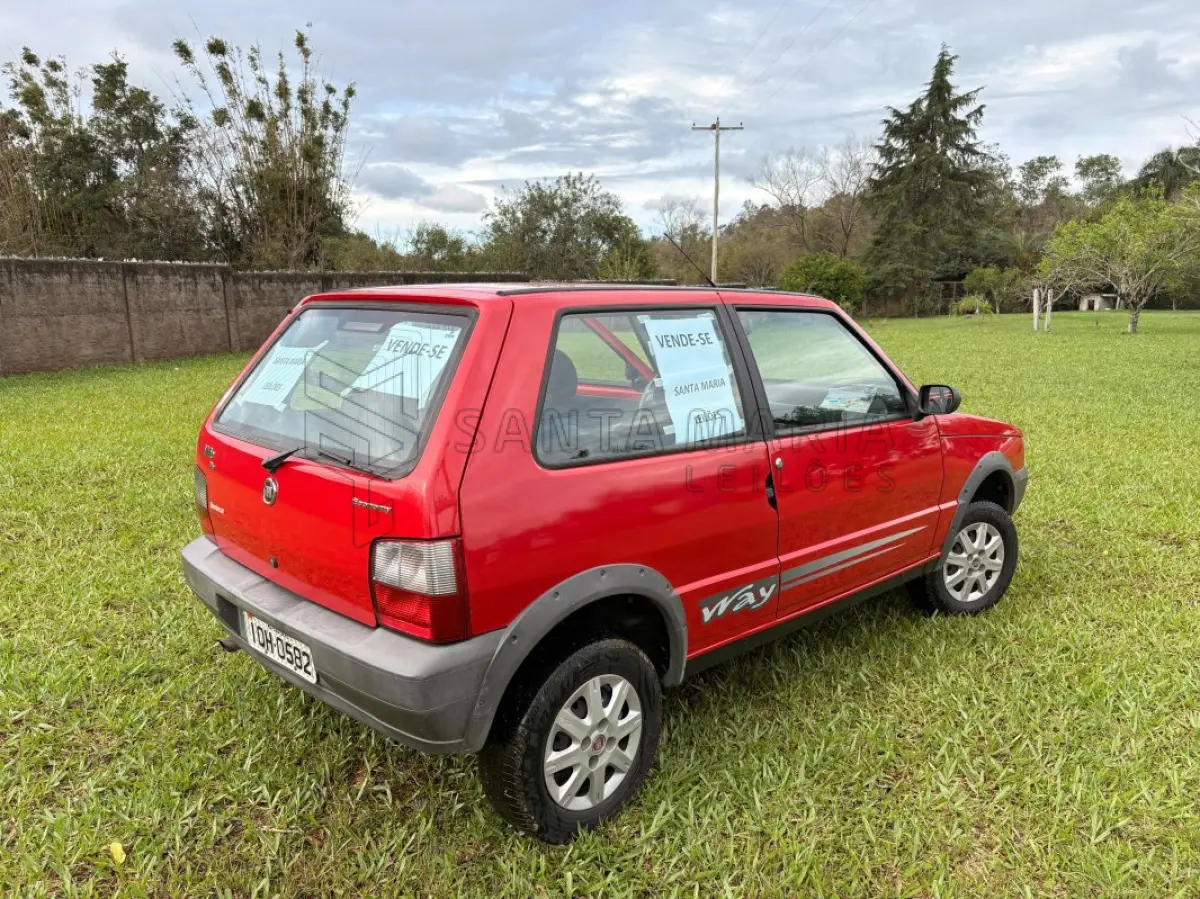 LOTE 001 - FIAT/UNO MILLE WAY ECONOMY, 2009/2010, 2 PORTAS COM 42.850KM.