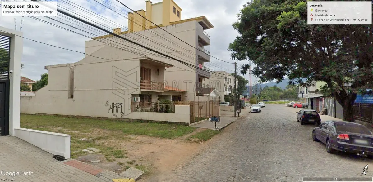 LOTE 001 - Um terreno com 300m² localizado na Rua Franklin Bittencourt Filho, entre o prédio n° 179 e a casa 65 no Bairro Camobi em Santa Maria/RS, terreno esse sem benfeitorias, designado sob o nº 171, da quadra nº 11, com as seguintes medidas e confrontações: 10m00 de largura na frente a Leste, para a Rua Franklin Bittencourt Filho, com igual medida nos fundos; ao Oeste, onde entesta com parte dos terrenos nºs 218 e 221; por 30m00 de extensão da frente a fundos, confrontando: por um lado ao Norte com o terreno nº 170; e, pelo outro lado, ao Sul, com o terreno nº 172. Matriculado sob n° 31.670 do CRI de Santa Maria/RS.