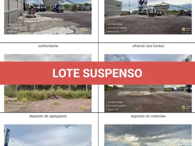 LOTE 001 - Um terreno, situado na cidade de Alegrete/RS, no Bairro Balneário Caverá, na BR,  esquina com a Rua H1, esquina Avenida Avelino Cassol, esquina com a Rua I1, formado pelos  terrenos designados pelos n°s 18 ao 36, da quadra 02, da área S-1, de formato irregular com  área de 8.841,13m². Matriculado sob n° 37.472 do CRI de Alegrete/RS.