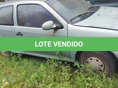 LOTE 002 - Veículo VW/GOL 1000l, ano/modelo 1995/1995, placa ICT5870, RENAVAM 631810250, na cor verde.