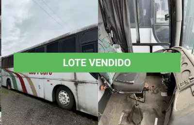 LOTE 002 - Ônibus M.BENZ/COMIL CAMPIONE R, ano/modelo 1998/1998, placas IIU7417, RENAVAM 715506498, na cor branca, situação: ruim.