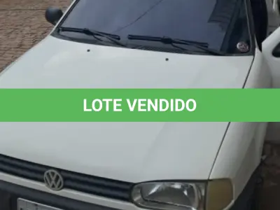 LOTE 001 - Veículo VW/GOL 1000I, ano/modelo 1995/1995, placas IDV4325, RENAVAM 642233560, na cor branca.