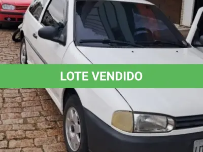LOTE 001 - Veículo VW/GOL 1000I, ano/modelo 1995/1995, placas IDV4325, RENAVAM 642233560, na cor branca.