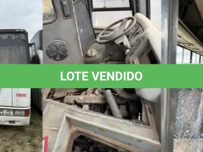LOTE 001 - Ônibus VW/16.180 CO, ano/modelo 1997/1997, placas IGS5448, RENAVAM 684165066, na cor branca, situação: ruim/motor.