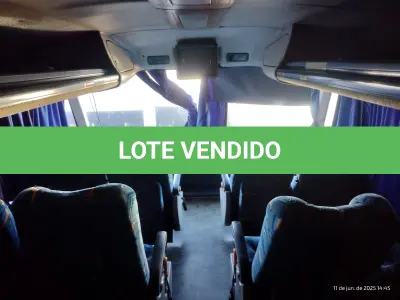 LOTE 023 - Ônibus M.BENZ/BUSSCAR PANORAMI R, ano/modelo 1999/1999, placas IJG7G06, RENAVAM 728960346, na cor branca, situação: ruim/motor.