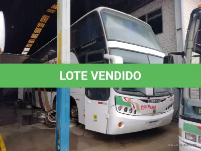 LOTE 023 - Ônibus M.BENZ/BUSSCAR PANORAMI R, ano/modelo 1999/1999, placas IJG7G06, RENAVAM 728960346, na cor branca, situação: ruim/motor.