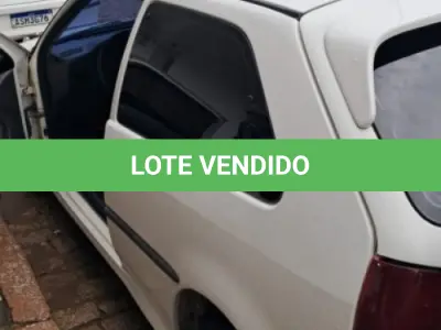 LOTE 001 - Veículo VW/GOL 1000I, ano/modelo 1995/1995, placas IDV4325, RENAVAM 642233560, na cor branca.