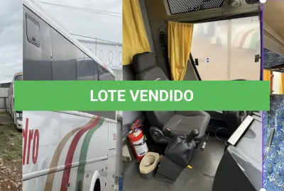 LOTE 003 - Ônibus VW/COMIL CAMPIONE R, ano/modelo 2010/2010, placas IRV9951, RENAVAM 324132387, na cor branca, situação: motor ok.