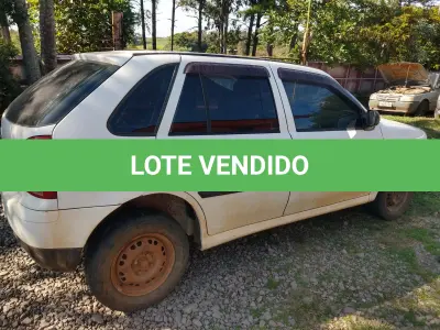 LOTE 001 - Veículo VW/GOL 1.0, ano/modelo 2007/2008, placa INV6259, RENAVAM 920044255, na cor branca.
