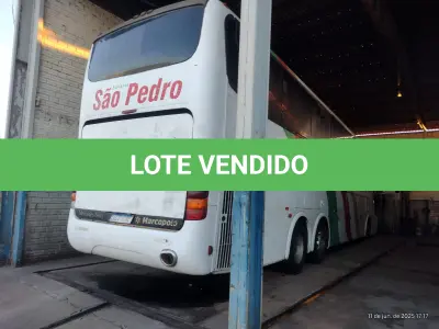 LOTE 013 - Ônibus MBENZ/MPOLO PARADISO LDR, ano/modelo 2003/2003, placas ILV7C82, RENAVAM 828722013, na cor branca, situação: rodando.