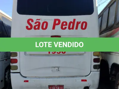 LOTE 006 - Ônibus M.BENZ/COMIL CAMPIONE R, ano/modelo 1998/1999, placas IIU7411, RENAVAM 715501208, na cor branca, situação: ruim/motor.