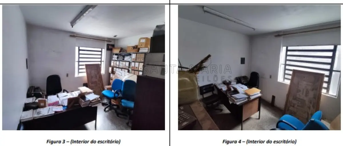 LOTE 001 - Escritório n°01, de fundo, à direita de quem da rua olha para o edifício, no andar térreo ou primeiro pavimento do Edifício Santa Rosa, com área útil de 10,08m², área de uso comum de 2,2144m² e área total de 12,2944m² composto de sala e um banheiro, localizado na rua Avenida Dr. Lauro Dorneles, 249 em Alegrete/RS. Matriculado sob n° 9.397 do CRI de Alegrete/RS.