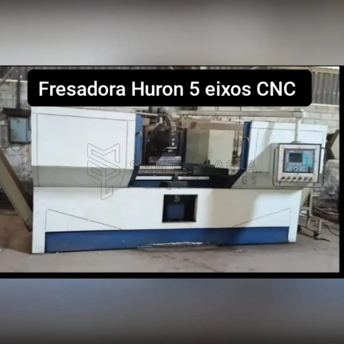 LOTE 002 - Uma Fresadora de mesa HURON MX5. Ano 1989. Retrofit com comando CNC FAGOR em  2004. *Obs: Precisa startar (configurar o CNC para as necessidades do comprador).