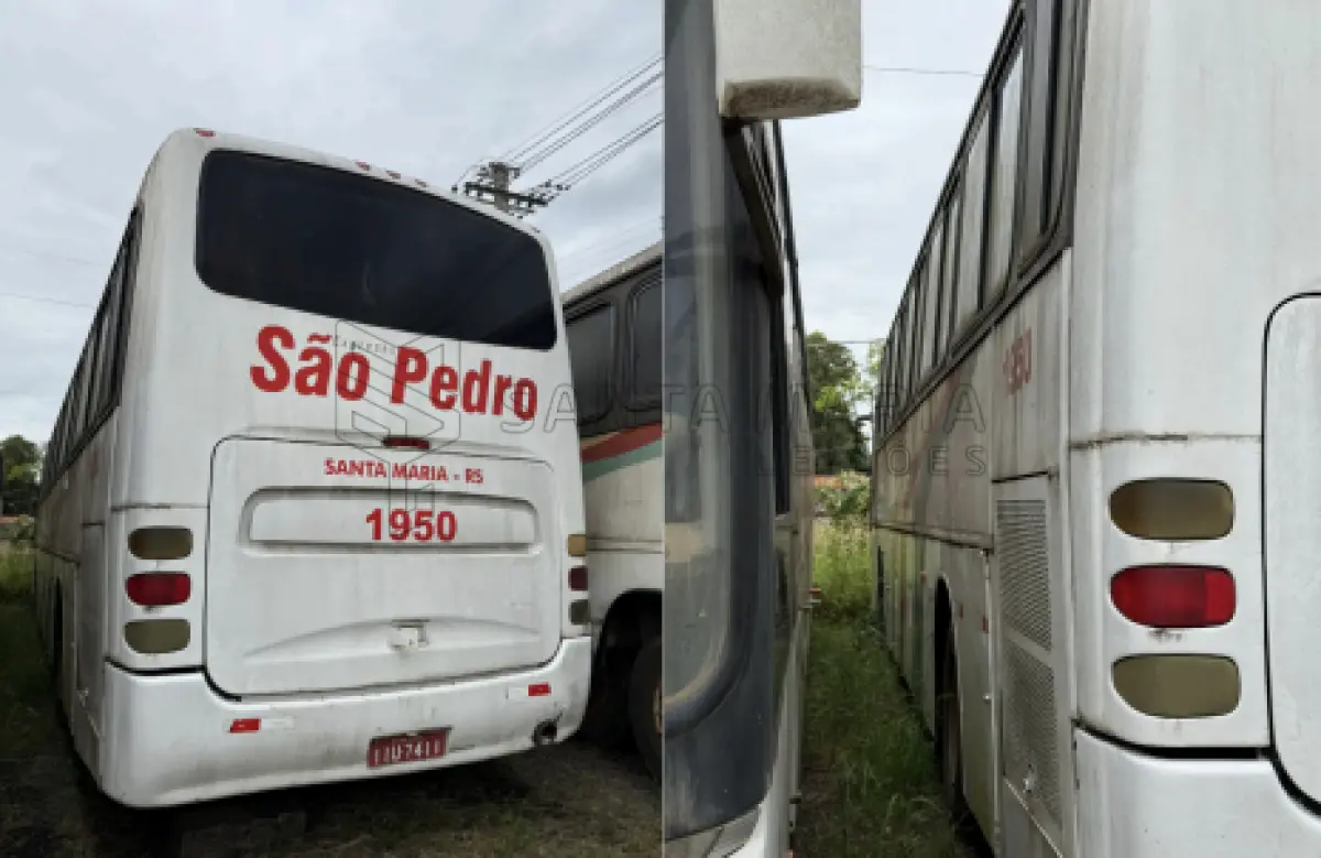 LOTE 006 - Ônibus M.BENZ/COMIL CAMPIONE R, ano/modelo 1998/1999, placas IIU7411, RENAVAM 715501208, na cor branca, situação: ruim/motor.