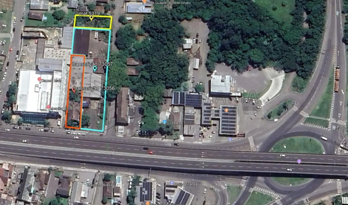 LOTE 001 - Terreno com aproximadamente 3.940m² com mais de 1.500m² de área construída em Santa Maria/RS.