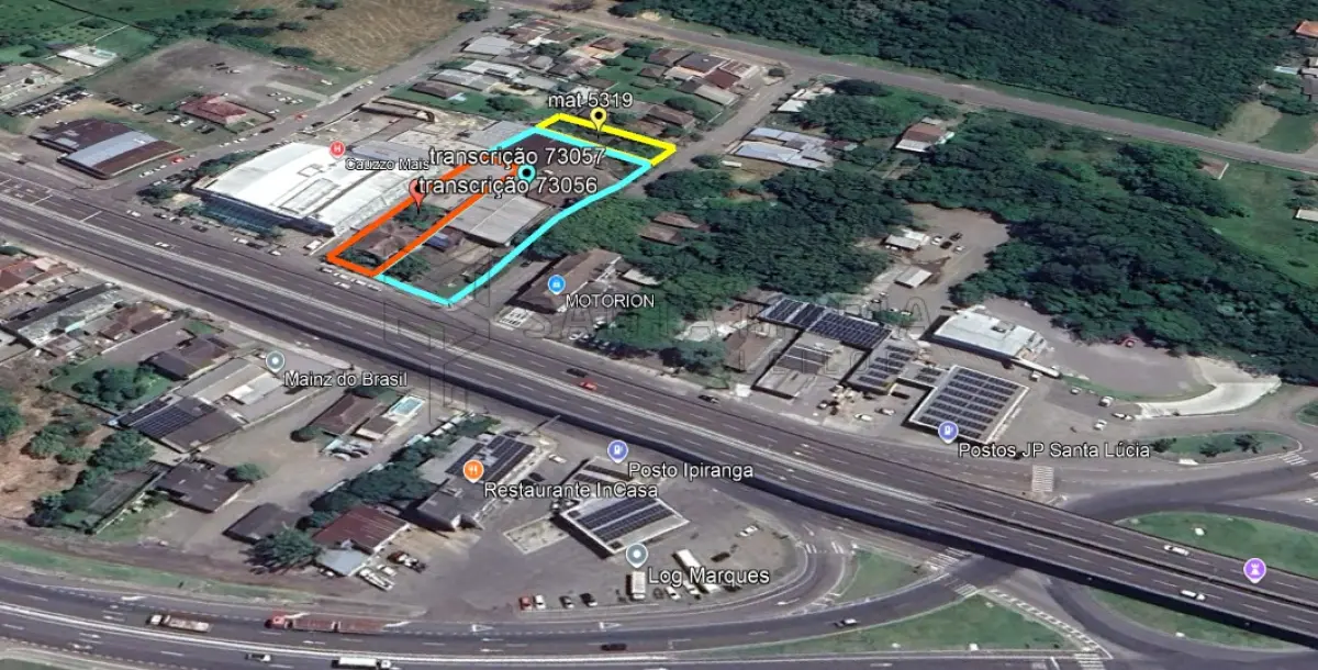 LOTE 001 - Terreno com aproximadamente 3.940m² com mais de 1.500m² de área construída em Santa Maria/RS.