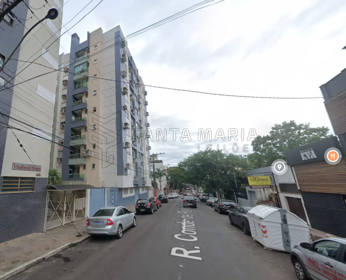 LOTE 001 - Box garagem n° 03, localizado no subsolo do Edifício Residencial Órion, na rua Conde de Porto Alegre n°953 em Santa Maria/RS, com a área privativa de 11,9070m², uma área total de 24,5237m² e fração ideal equivalente a 0,0030404 no terreno e coisas de uso comum. Matriculado sob n°112.720 do CRI de Santa Maria/RS.