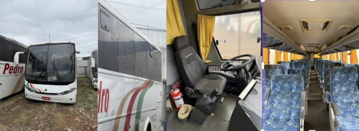 LOTE 003 - Ônibus VW/COMIL CAMPIONE R, ano/modelo 2010/2010, placas IRV9951, RENAVAM 324132387, na cor branca, situação: motor ok.