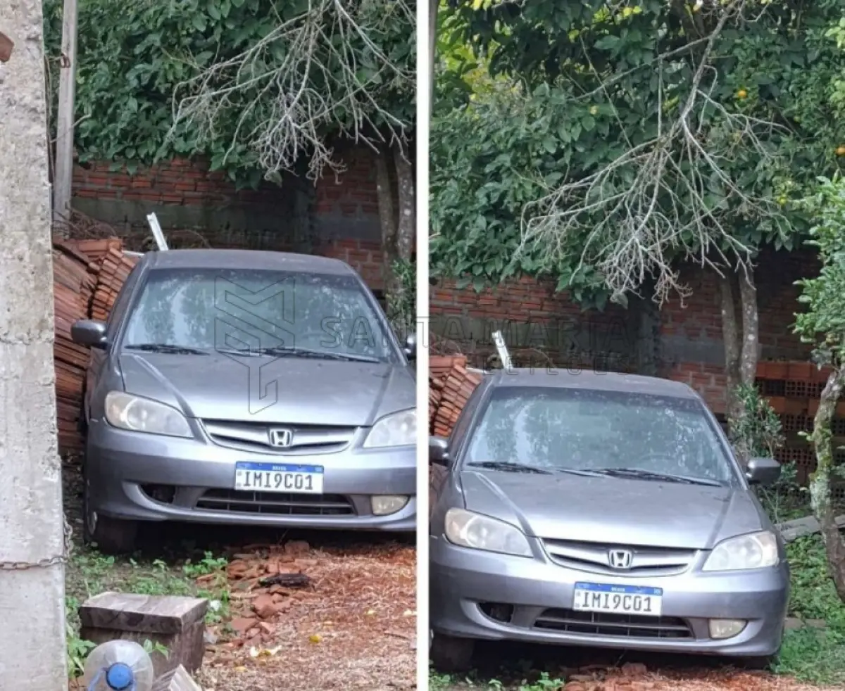 LOTE 001 - Veículo HONDA/CIVIC EX, ano/modelo 2005/2005, placas IMI9C01, RENAVAM 849271851, na cor cinza, necessitando de reparos no motor.