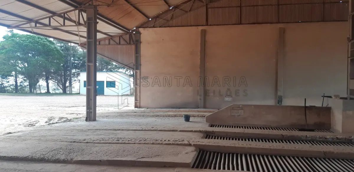 LOTE 002 - Um galpão para recebimento de grãos,situado em Santa Tecla, com 4 moegas, com capacidade de recebimento de 1.500 sacos, um elevador com capacidade de 120 toneladas/hora, um galpão para armazenagem e onde está localizada a caldeira do secador (capacidade 1.000 sacos), separador e estoques de insumos, duas balanças rodoviárias de aprox. 50m² cada uma, três silos cilíndricos para armazenagem de grãos com capacidade de 75.000 sacos, construções de alvenaria destinada para escritório e atendimento com aproximadamente 100m², uma construção destinada para dormitórios de funcionários, com 8 quartos, 2 vestiários, 1 banheiro, 1 sala, 1 refeitório e 1 cozinha, com aprox. 350m², demais equipamentos e benfeitorias.
