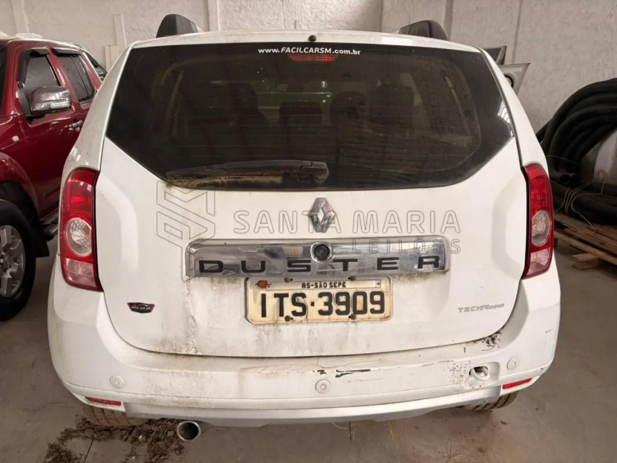 LOTE 001 - Camioneta RENAULT/DUSTER 20 D 4X2A, ano/modelo 2012/2013, placas ITS3909, RENAVAM 494294108, na cor branca.  Localização do bem: Deposito do leiloeiro. Agendamento para visitas através dos nossos contatos.