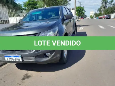 LOTE 001 - Caminhonete CHEVROLET/S10 LT DD4A, ano/modelo 2019/2020, placas IZU6J90, RENAVAM 1218178318, diesel, na cor cinza.