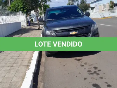 LOTE 001 - Caminhonete CHEVROLET/S10 LT DD4A, ano/modelo 2019/2020, placas IZU6J90, RENAVAM 1218178318, diesel, na cor cinza.