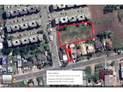 Lote 001 - um terreno com área superficial de 2.807,85m², designado lote 18-a, situado na vila jockey club, zona urbana da cidade de santa maria/rs. m