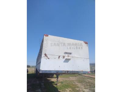 LOTE 001 - Carreta SR/RANDON, ano/modelo 1986/1986, placas IGQ1129, RENAVAM 570635470, na cor branca.