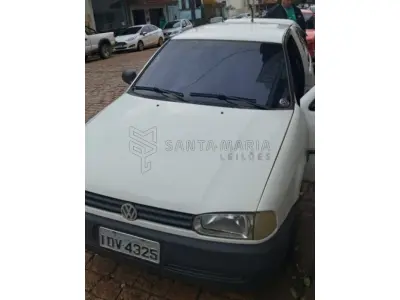 LOTE 001 - Veículo VW/GOL 1000I, ano/modelo 1995/1995, placas IDV4325, RENAVAM 642233560, na cor branca.