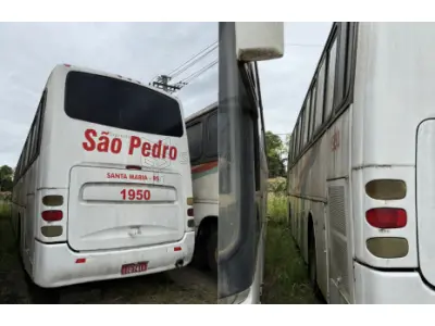 LOTE 006 - Ônibus M.BENZ/COMIL CAMPIONE R, ano/modelo 1998/1999, placas IIU7411, RENAVAM 715501208, na cor branca, situação: ruim/motor.