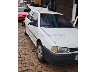 LOTE 001 - Veículo VW/GOL 1000I, ano/modelo 1995/1995, placas IDV4325, RENAVAM 642233560, na cor branca.