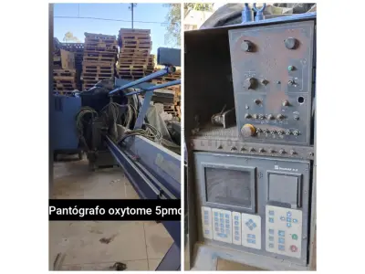 LOTE 001A - Um Pantógrafo Oxytome 5PMD. Pantógrafo oxicorte é CNC.   *Obs: Precisa startar (configurar o CNC para as necessidades do comprador).