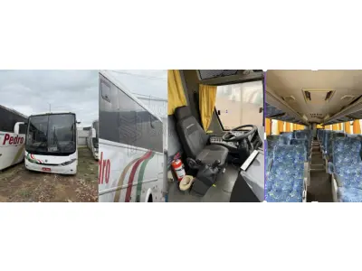 LOTE 003 - Ônibus VW/COMIL CAMPIONE R, ano/modelo 2010/2010, placas IRV9951, RENAVAM 324132387, na cor branca, situação: motor ok.