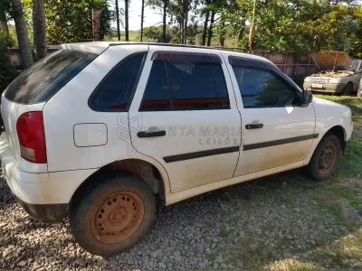 LOTE 001 - Veículo VW/GOL 1.0, ano/modelo 2007/2008, placa INV6259, RENAVAM 920044255, na cor branca.