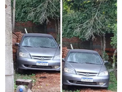 LOTE 001 - Veículo HONDA/CIVIC EX, ano/modelo 2005/2005, placas IMI9C01, RENAVAM 849271851, na cor cinza, necessitando de reparos no motor.