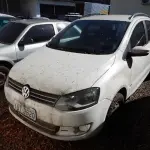 LOTE 001 - Veículo VW/SPACEFOX TREND GII, ano/modelo 2013/2014, placas IUT3620, RENAVAM 569731844, na cor branca.