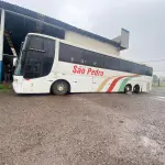 LOTE 016 - Ônibus MBENZ/BUSSCAR VIS BUSS R, ano/modelo 1999/1999, placas IJJ1G53, RENAVAM 731982592, na cor branca, situação: ruim/motor.