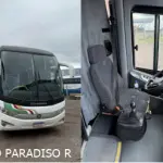 LOTE 002 - 6 ônibus: 1º SCANIA/MPOLO PARADISO R, ano/modelo 2010/2010, placas EJY1F21, situação: rodando. 2º SCANIA/L113 CL 4X2 220, ano/modelo 1997/1997, placas GNJ8696, situação: não rodando.  3º IMP/M.BENZ OF 1620, ano/modelo 1996/1996, placas IFU2399,  situação: não rodando.  4º MBENZ/BUSSCAR VIS BUSS R, ano/modelo 2001/2001, placas IKK2011, situação: não rodando.  5º VW/MPOLO PARADISO R, ano/modelo 2004/2005, placas IMH3224, situação: não rodando.  6ºMBENZ/BUSSCAR VIS BUSS R, ano/modelo 2000/2000, placas IJS8151, situação: não rodando.