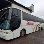 LOTE 016 - Ônibus MBENZ/BUSSCAR VIS BUSS R, ano/modelo 1999/1999, placas IJJ1G53, RENAVAM 731982592, na cor branca, situação: ruim/motor.