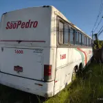 LOTE 005 - Ônibus M.BENZ/OF 1620, ano/modelo 1996/1997, placas IFR7448, RENAVAM 664529127, na cor branca, situação: ruim/motor.