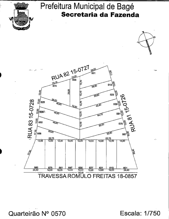 Imagem do imóvel Um terreno com 569,83 m² na cidade de Bagé/RS, localizado na Rua Domingos Mattos, n° 536 no Loteamento Pedra Branca, segunda etapa, com uma casa de alvenaria (2 salas, cozinha, 2 quartos, banheiro, la
